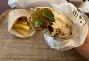 Döner Wrap without chili flakes at Front Food in Linz