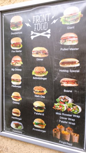 pictured options at Front Food in Linz