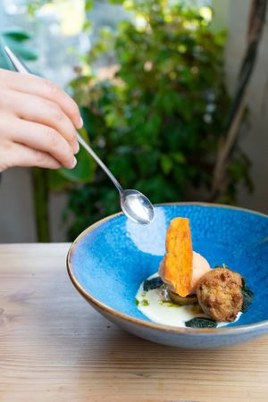 Carrot cake dessert at GYS - Voorstraat in Utrecht