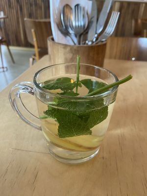 Ginger/mint tea: nice  at GYS - Voorstraat in Utrecht