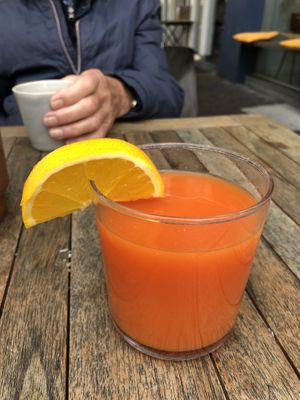 carrot ginger pineapple orange juice  at GYS - Voorstraat in Utrecht