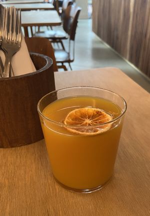 Apple/mango/grapefruit juice: very tasty  at GYS - Voorstraat in Utrecht