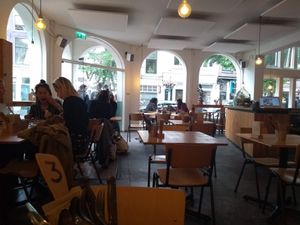 The interior of Gys: clean and simple at GYS - Voorstraat in Utrecht