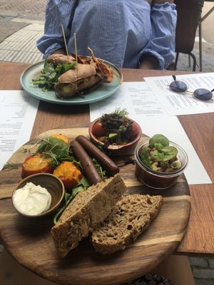 English breakfast (and vegan club sandwich in the back) at GYS - Voorstraat in Utrecht