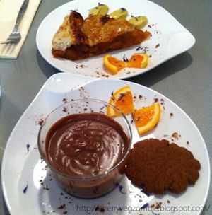  Apple Pie et crème au chocolat avec son speculoos (Vegan) at Greedy in Bordeaux