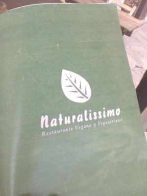 Menu at Naturalissimo - Guadalupe in San Cristobal De Las Casas