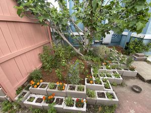 Little garden out by the patio! at Good Eden in New Orleans