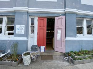 Front entrance   at Good Eden in New Orleans