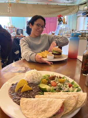 Tacos, burger, atmosphere  at Good Eden in New Orleans