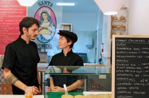 Luca and Irene at Santapiadina in Lisbon