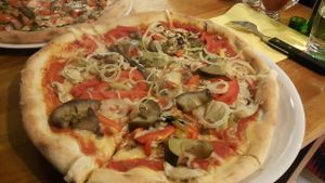 Grilled vegetables for her  at Vegan Pizza in Warsaw