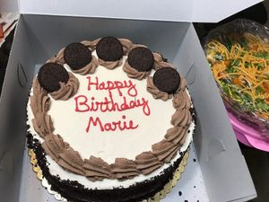 Vanilla cake with buttercream and Oreos at Veganbites - Eastern Ave in Las Vegas