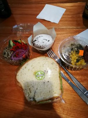 vegan lunch  at Marcopolo Freelife in Ushuaia