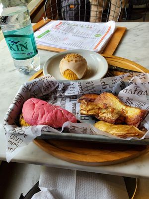 Vegan Hamburger. They use sweet potato and black beans at Marcopolo Freelife in Ushuaia