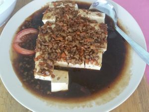 Bean curd with soy sauce  at Naruwan Vegetarian Restaurant in Yong Peng
