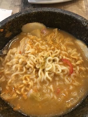 Kimchi ramen... 😋 at Nature Cafe 自然疏食 - The Aperia in Central Singapore