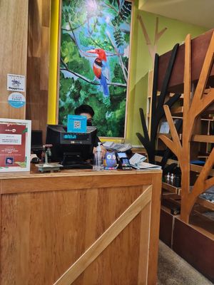 Cashier counter at Nature Cafe 自然疏食 - The Aperia in Central Singapore