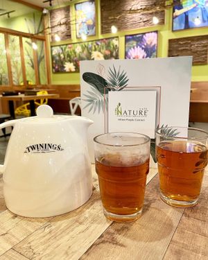 Passionfruit tea at Nature Cafe 自然疏食 - The Aperia in Central Singapore