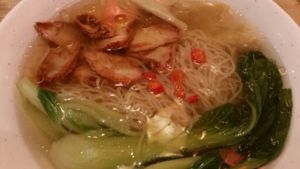 wanton soup noodles  at Nature Cafe 自然疏食 - The Aperia in Central Singapore