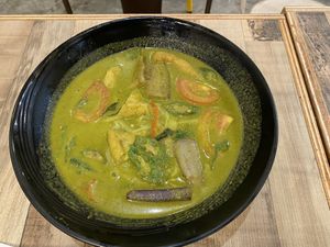 Green curry Kway Yeow soup  at Nature Cafe 自然疏食 - The Aperia in Central Singapore