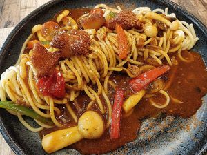 Fire Spaghetti. Vegan and nice! at Nature Cafe 自然疏食 - The Aperia in Central Singapore