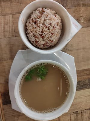 Lotus root soup - $6.80 at Nature Cafe 自然疏食 - The Aperia in Central Singapore