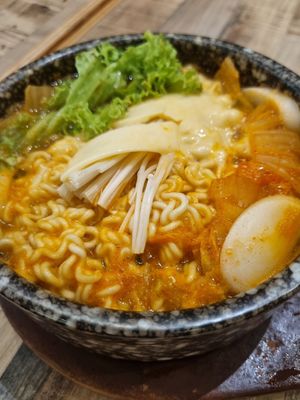 Army stew at Nature Cafe 自然疏食 - The Aperia in Central Singapore