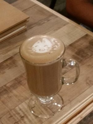 mocha latte at Nature Cafe 自然疏食 - The Aperia in Central Singapore
