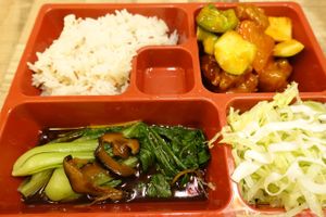 sweet and sour ribs set  at Nature Cafe 自然疏食 - The Aperia in Central Singapore