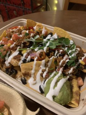 Loaded nachos YUM at Veggie Grill by Next Level in Pasadena