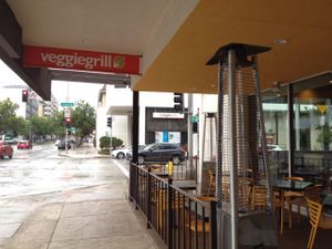 patio + heat lamps at Veggie Grill by Next Level in Pasadena