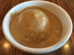 Cauli-mashed potatoes with porcini mushroom gravy at Veggie Grill by Next Level in Pasadena