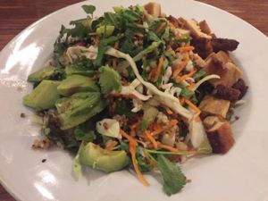 crispy grains and greens bowl at Veggie Grill by Next Level in Pasadena