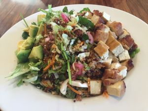 grains and greens bowl at Veggie Grill by Next Level in Pasadena