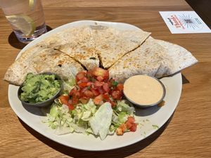 The steak fajitas quesadilla  at Veggie Grill by Next Level in Pasadena