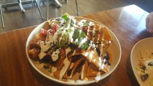 nachos at Veggie Grill by Next Level in Pasadena