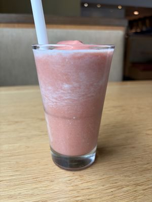 Peach smoothie special for Pride Month - it wasn’t peachy enough for me 🍑   at Next Level Veggie Grill in Pasadena