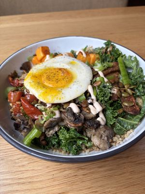 I don’t remember which bowl this was, but it was delicious! 😋   at Next Level Veggie Grill in Pasadena