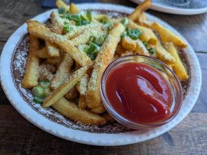 Fries vegan version at ONDA in Helsinki