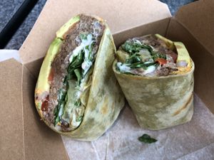 Twilight Zone Wrap! My favorite !  at The Co-op Cafe in Erie