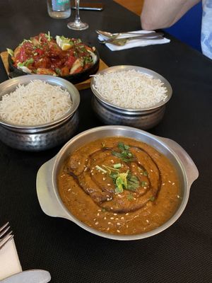 Mustang curry (contains honey!) at The Kathmandu in Torremolinos