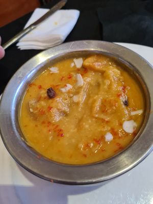 Vegan korma at The Kathmandu in Torremolinos