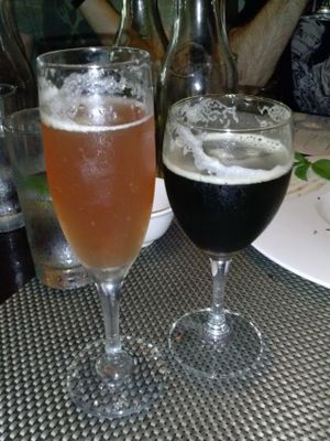 kombucha and beer on tap at Au Lac - DTLA in Los Angeles