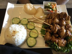 Chicken satay  at Au Lac - DTLA in Los Angeles