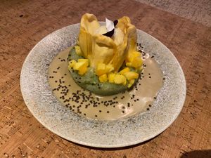 Mango Durian Sticky Rice at Au Lac - DTLA in Los Angeles