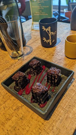 Chocolate dessert at Au Lac - DTLA in Los Angeles