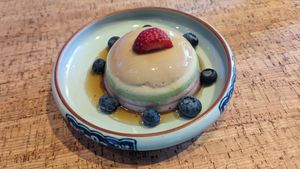 Rainbow flan at Au Lac - DTLA in Los Angeles