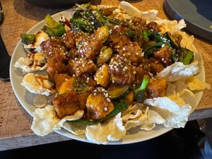 Sweet & Spicy Tempeh at Au Lac - DTLA in Los Angeles