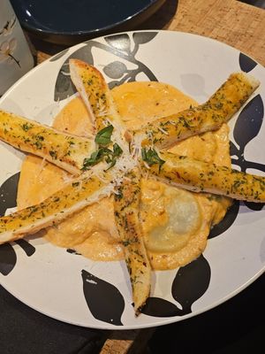 Ravioli was delicious, smoky and rich. at Au Lac - DTLA in Los Angeles