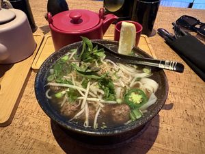Beef ball pho  at Au Lac - DTLA in Los Angeles